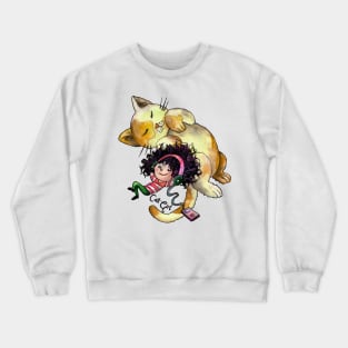 Cat Girl 01 Crewneck Sweatshirt